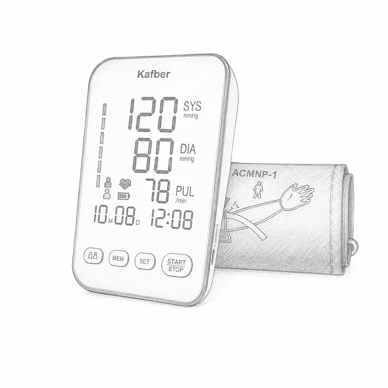 Kafber digital blood pressure monitor